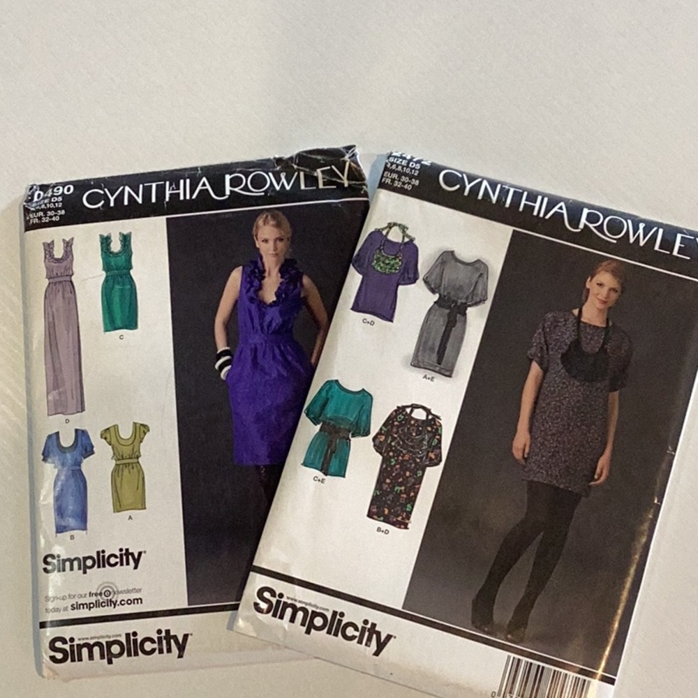 2 Simplicity  Cynthia Rowley sewing patterns